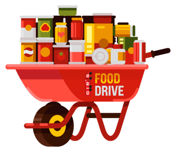 Food Drive Wheelbarrow